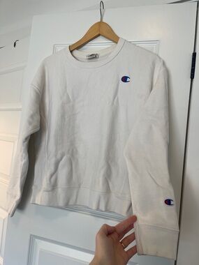 White Champion Sweater